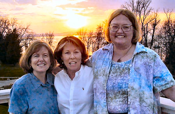 Anne Trask, Mardie Trask Sorenson, Laurie Trask Mann, April 30, 2004