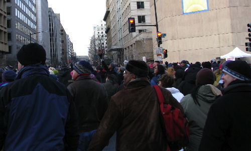 Tuesday, January 20, Walking to the Mall