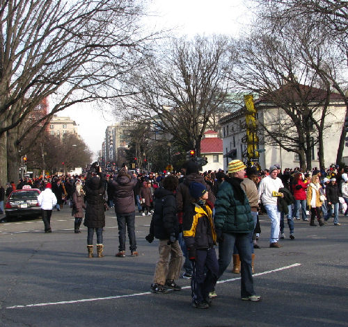 Tuesday, January 20, Walking to the Mall