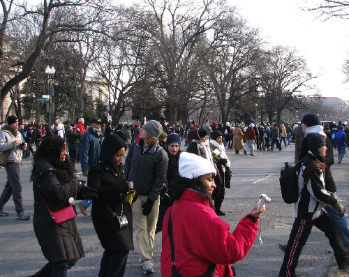 Tuesday, January 20, Walking to the Mall