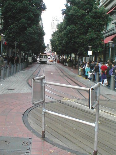 End of the Cable Car Line Near Union Sq.