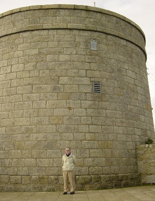 Jim Outside of Martello Tower