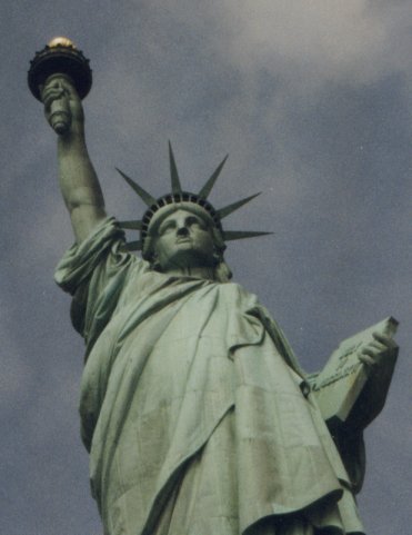 Things We Didn't See in New York in Late 2001 - The Statue of Liberty up Close